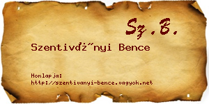 Szentiványi Bence névjegykártya